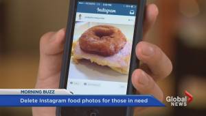 Delete food photos, give food to people in need