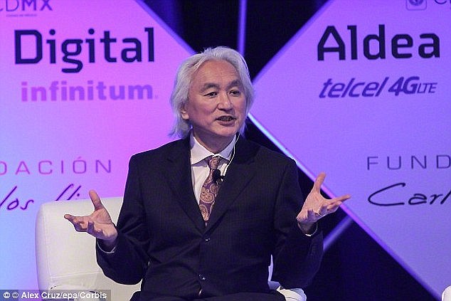 Professor Michio Kaku (pictured) has previously said the breakthroughs needed to transport humans instantly have already been made. He believes a teleporter could become a reality as soon as the end of the century